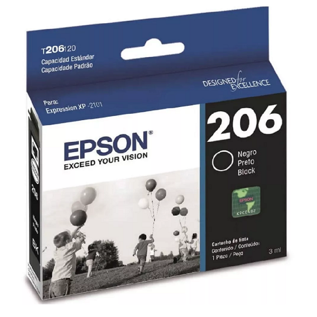 Cartucho Original Epson T206 Negro Xp-2101