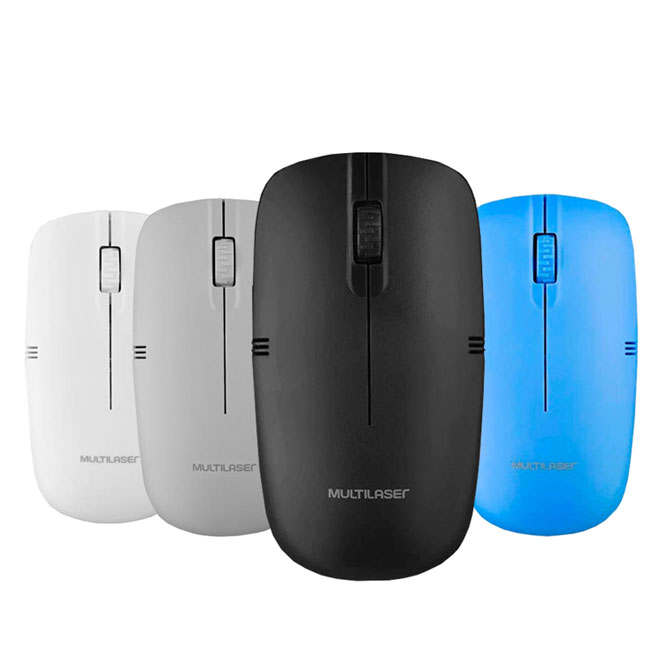 Mouse Inalámbrico Negro 1200 DPI Multilaser MO285