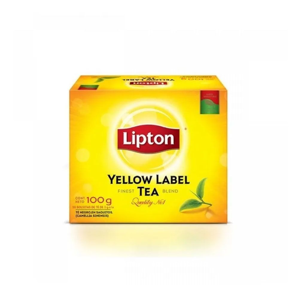 Té Negro Lipton x50 Saquitos De 2g