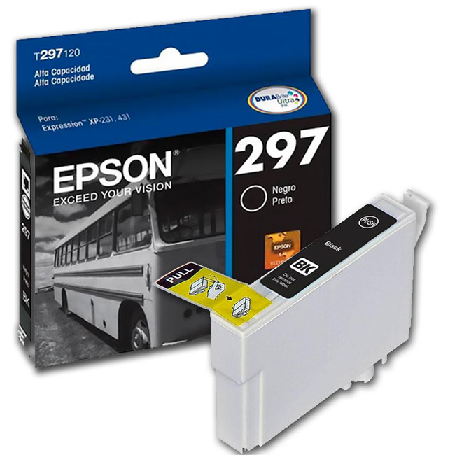 Cartucho Original Epson T297 Negro XP231  XP431
