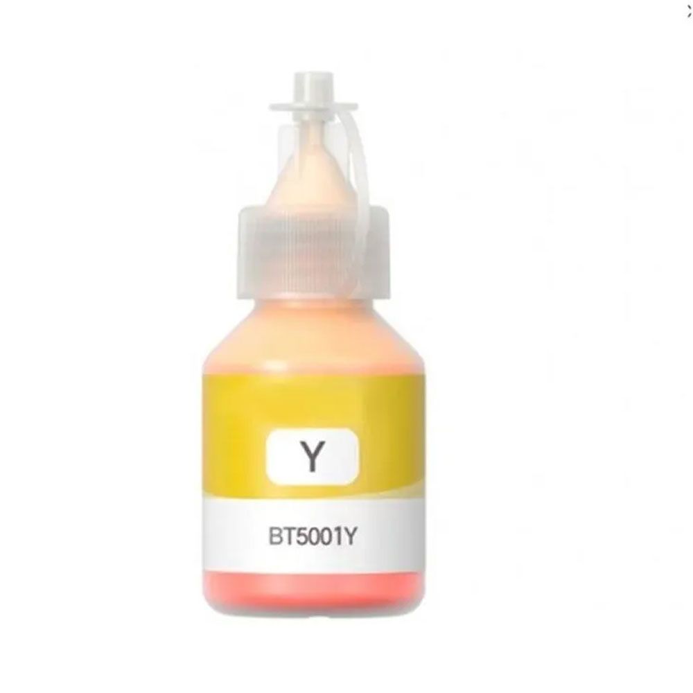 Tinta Para Impresora Brother BT5001C Amarillo T300 T500 Compatible