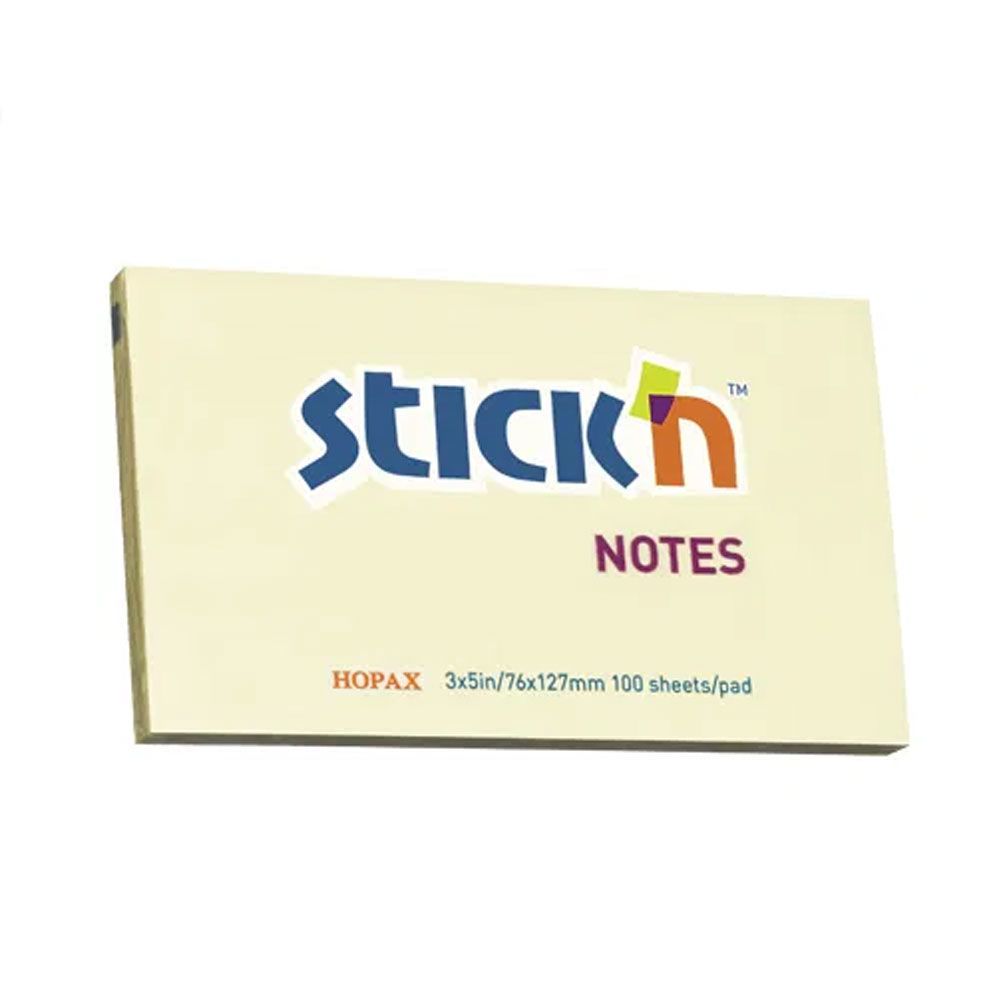 Notas Adhesivas 127 x 76mm Amarillo Stick'n