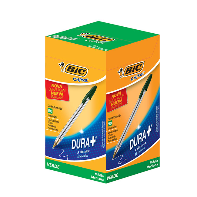 Lapicera Cristal verde Caja x 50 Bic 