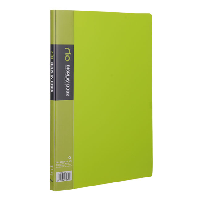 Carpeta 20 Fundas A4 Verde Manzana Deli 