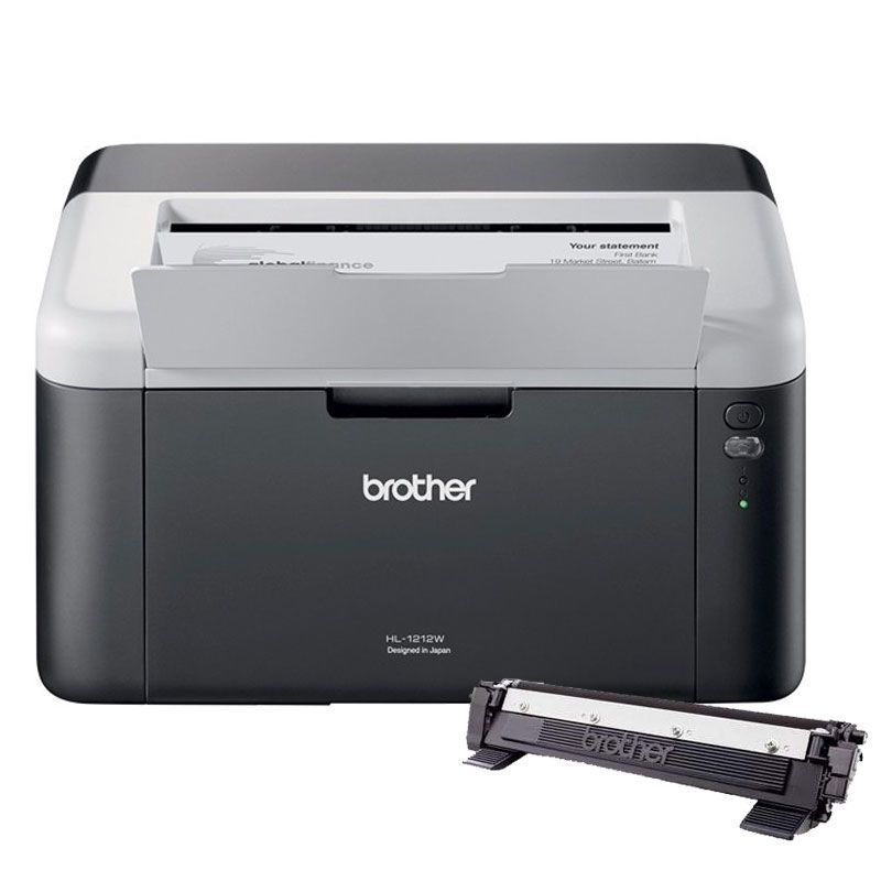 Impresora Láser Wifi Brother HL 1212 Monocromatica + Toner incluido