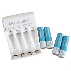 Cargador de Pilas AA/AAA Con 4  AA Multilaser CB054 