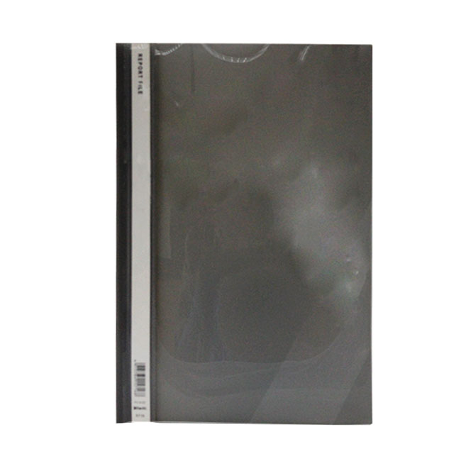 Carpeta Tapa Tranparente A4 Con Bolsillo Negro