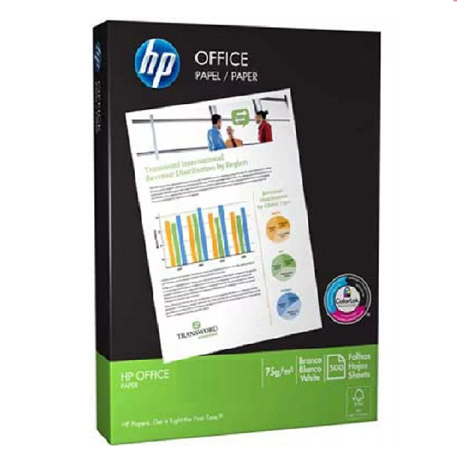 Papel HP Oficio 75g x500