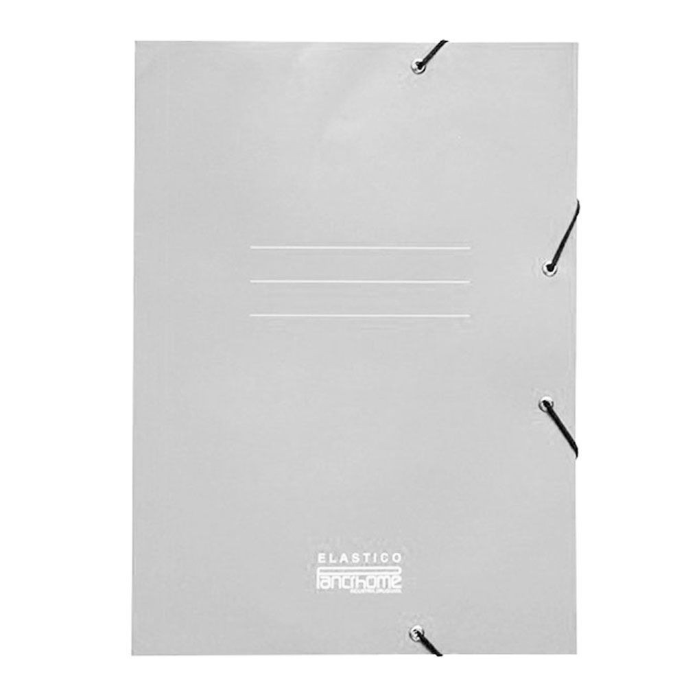 Carpeta Reciclada con Elástico Oficio Gris Pancrhome