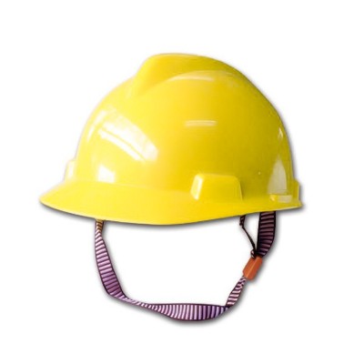 Casco con arnés ajustable amarillo