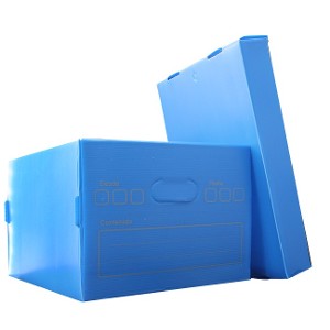 Caja Multiuso Lisa azul Polibras