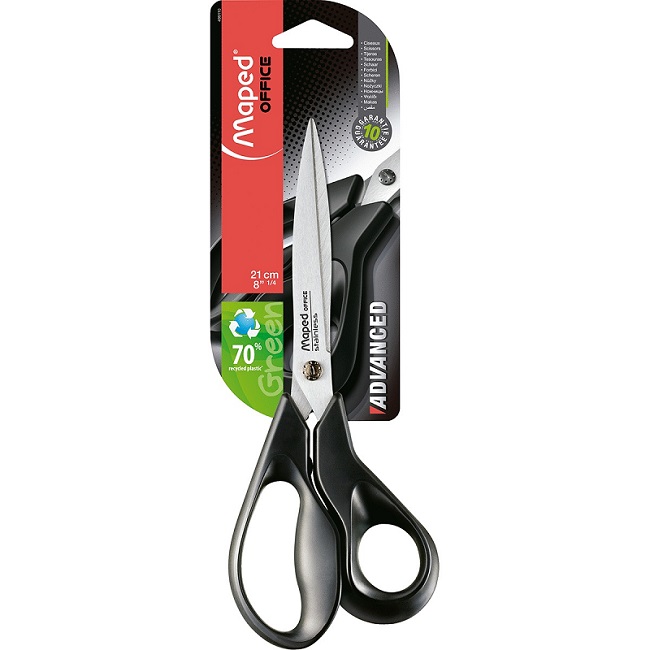 Tijera 21cm Advanced Green Maped
