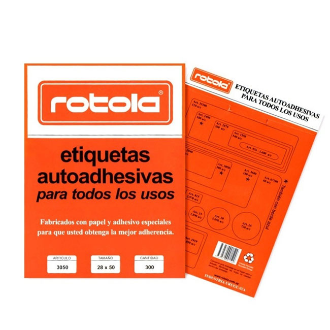 Etiqueta Manual Rotola 100 Unidades 38 x 19 mm