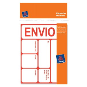 Etiqueta Manual para Envíos Avery 30 Unidades 15 x 12 cm Roja