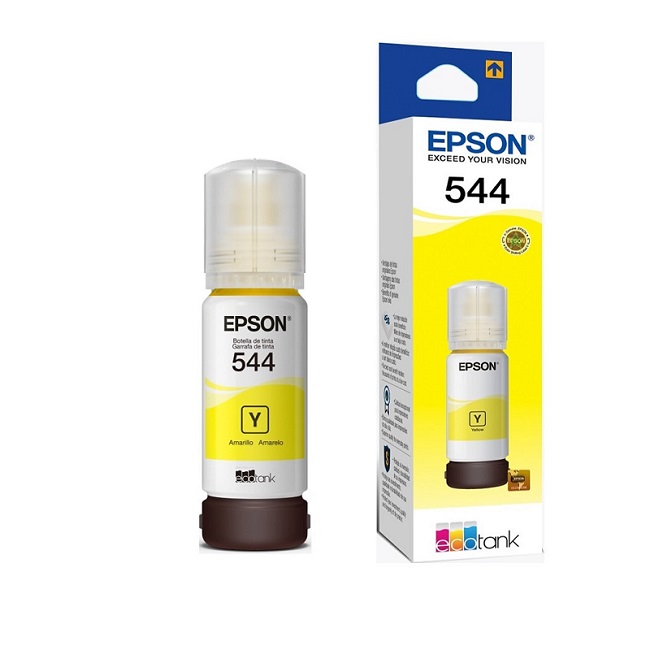 Botella de Tinta Original Epson T544 Amarillo L3110 L3150 