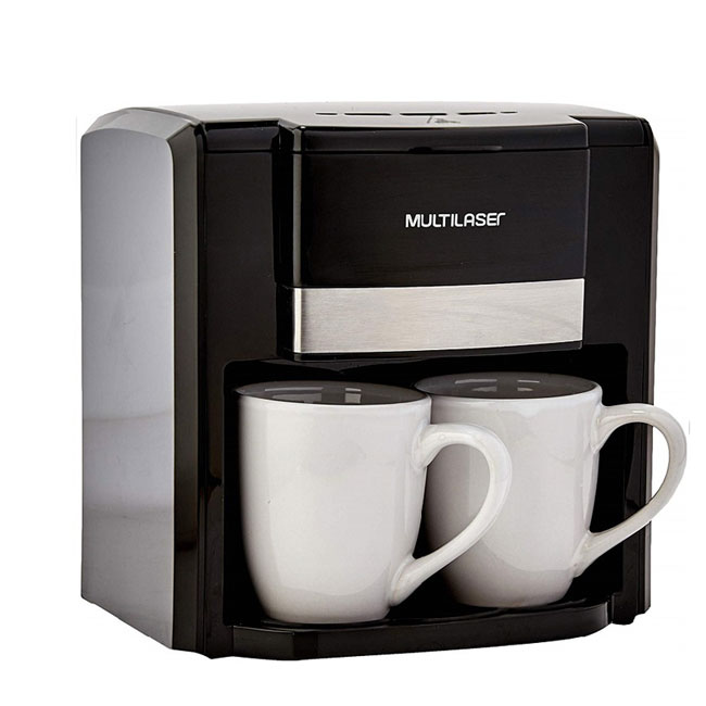 Cafetera Eléctrica Con 2 Tazas Multilaser BE010 Negra