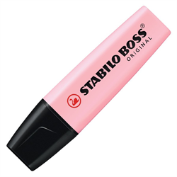 Resaltador Pastel Rosado Stabilo Boss
