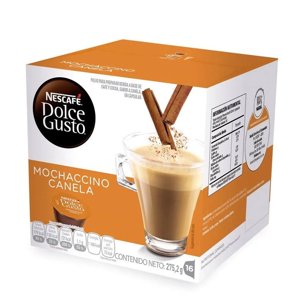 Café Nescafé Dolce Gusto Mochaccino Canela x16 Cápsulas