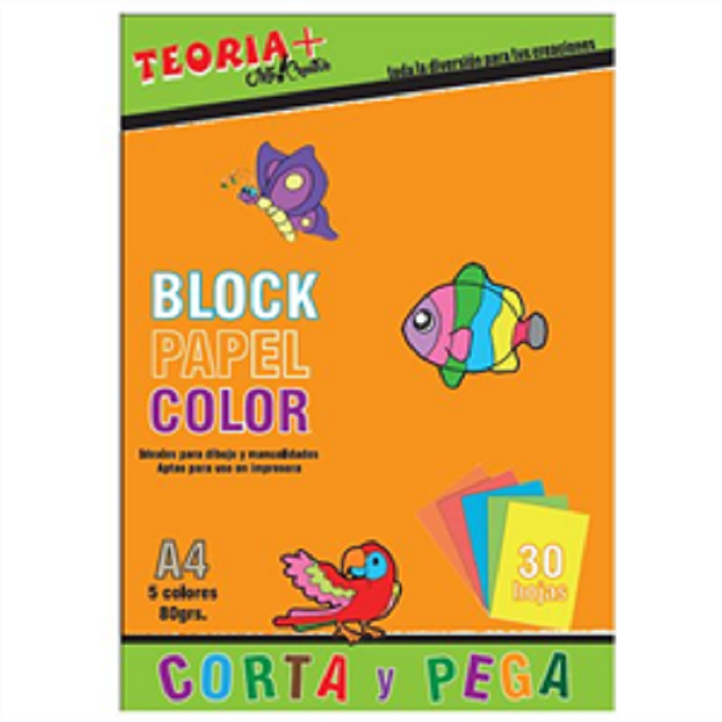 Block A4 Papel Color Teoría+ 