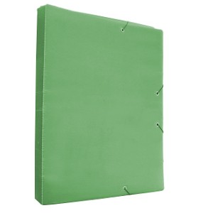 Carpeta Oficio 30mm verde con Elástico Polibras