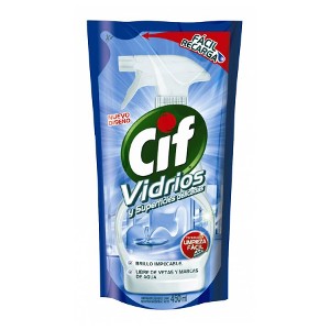 Limpiador Cif Vidrios Repuesto Económico 450ml