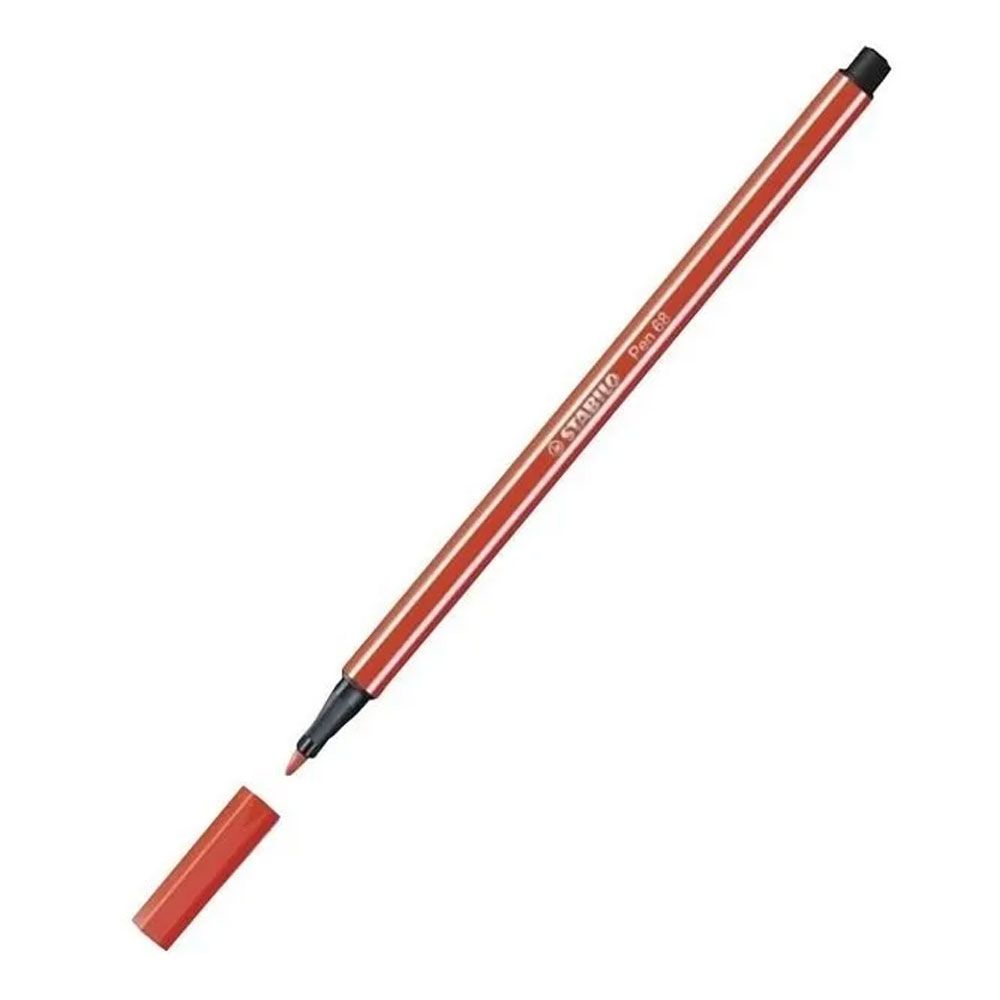 Marcador Común Fino Stabilo Pen 68 Rojo