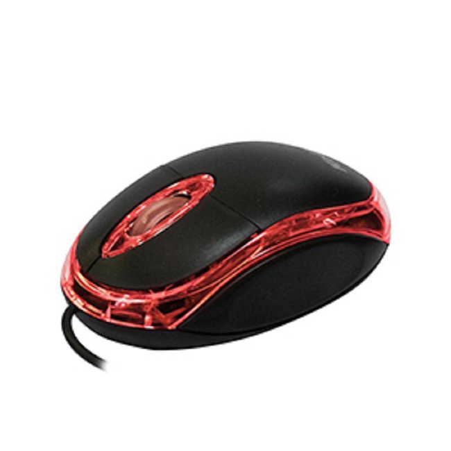 Mouse USB Negro con Luz Kolke KEM 340