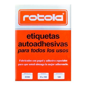 Etiqueta Manual 120 Unidades 100 x 35 mm Rotola