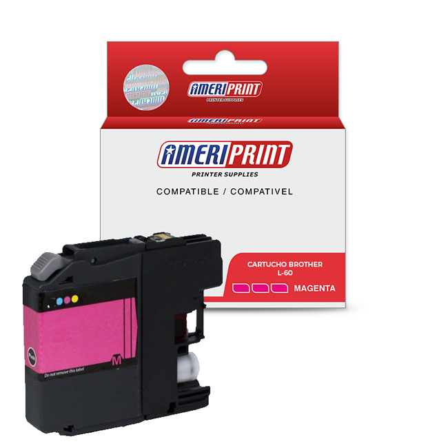 Cartucho Compatible Brother LC 60 Magenta DCP J125 410 145 