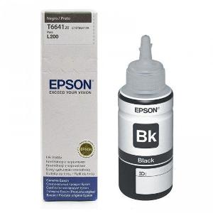 Tinta para Impresora Epson T 664 Negro L110 210 350 Original