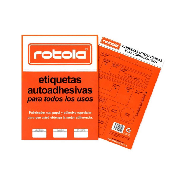 Etiqueta Manual Rotola 30 Unidades 77 x 35 mm