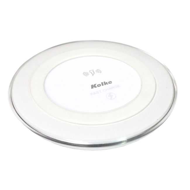 Cargador Qi Inalámbrico para celular Kolke KCR-5300, 10W, 2A