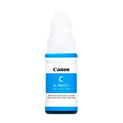 Tinta para Impresora Canon GI 190 Cyan G2010 2110 2800 3100 1100 Original