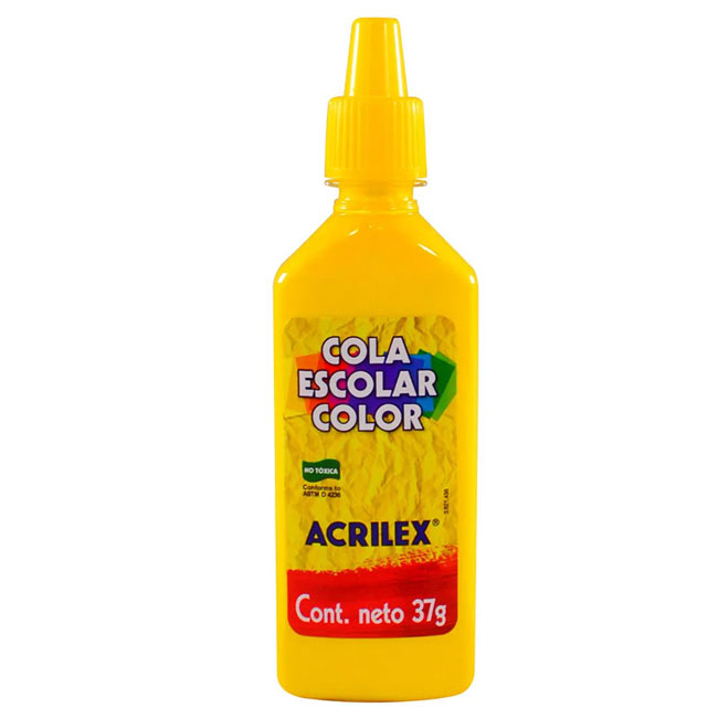 Adhesivo de Color Amarillo 37g Acrilex