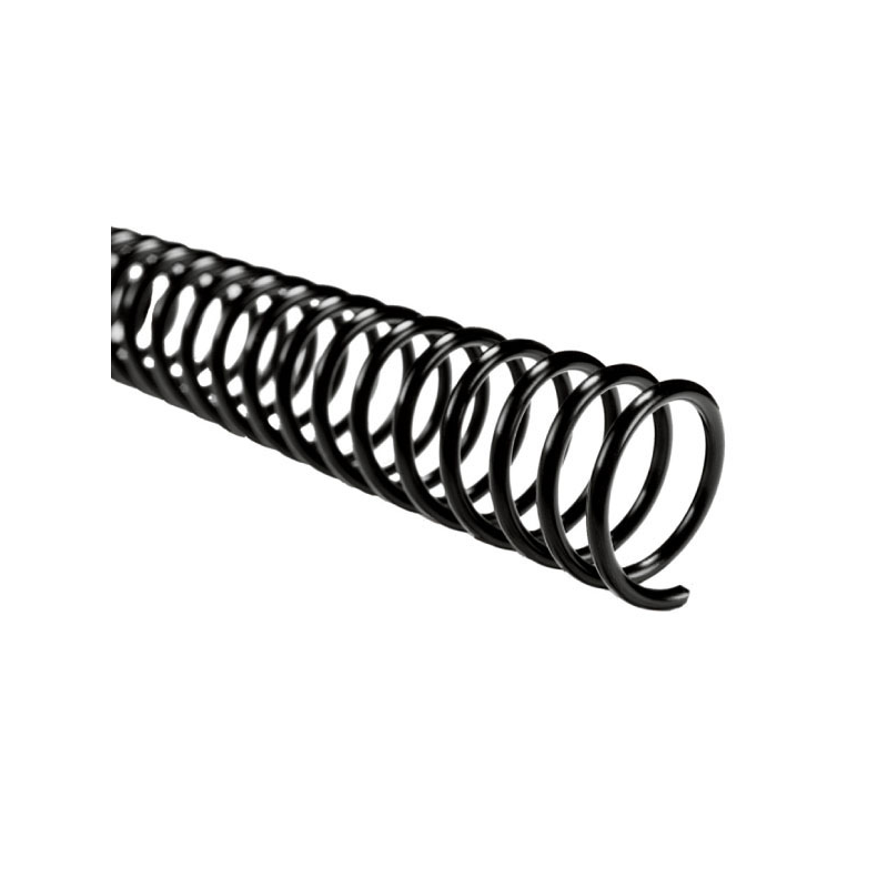 Espiral  9mm Plastico Negro x 100