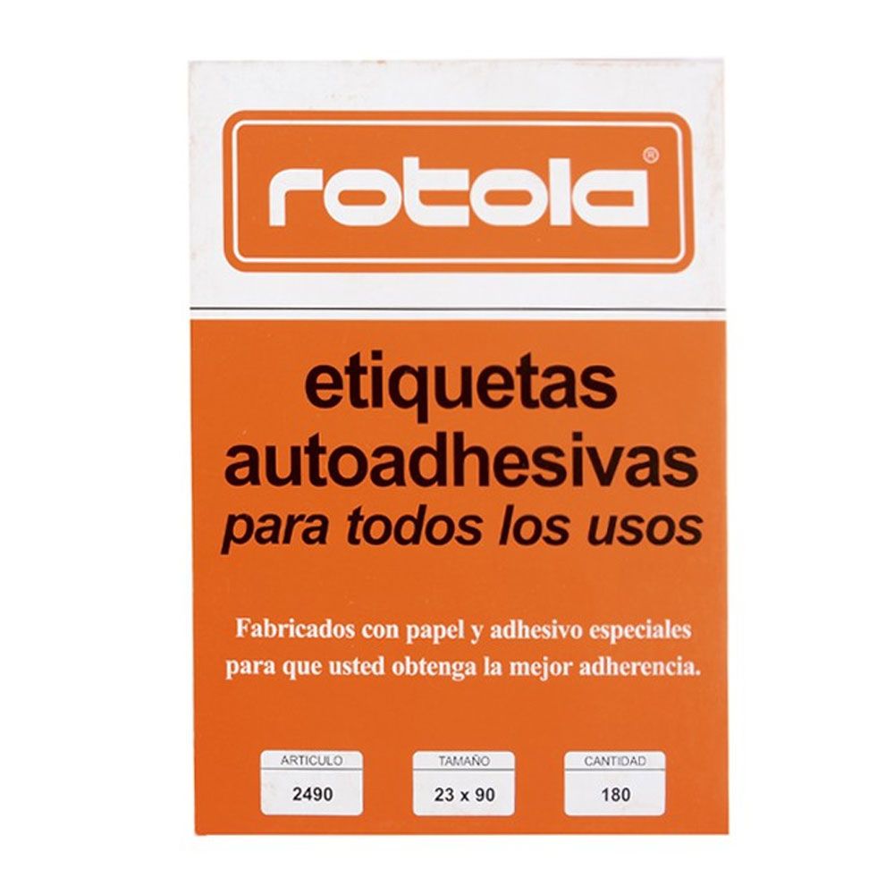 Etiqueta Manual 180 Unidades 90 x 23 mm Rotola