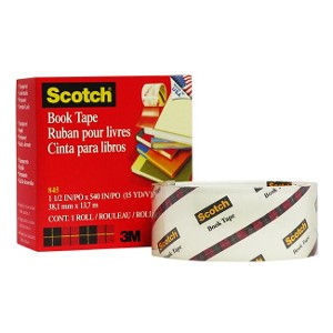 Cinta adhesiva para libros 38mm 13mts Transparente 3M 845