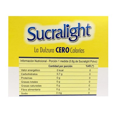 Edulcorante Sucralight x100 Sobres