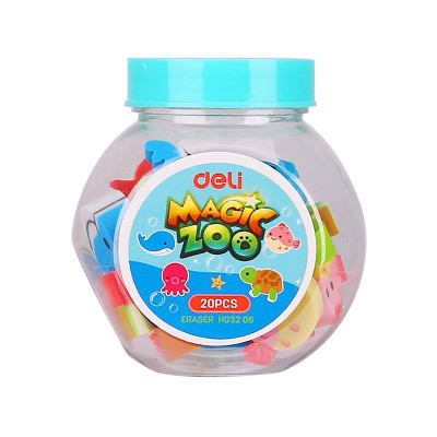 Goma de Borrar Magic Zoo x20 Deli