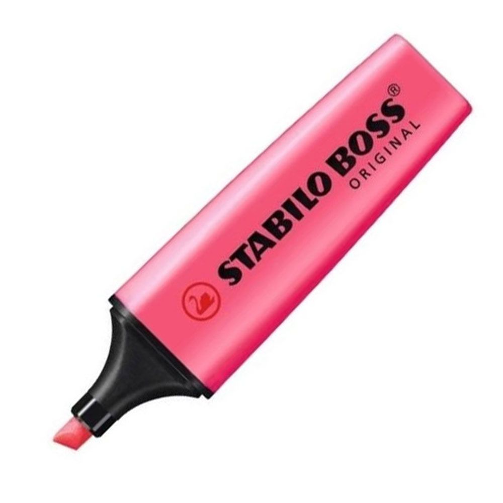 Resaltador Flúo Rojo Stabilo Boss