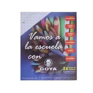 HOJAS CENTIMETRADAS GOYA X 24 70GR