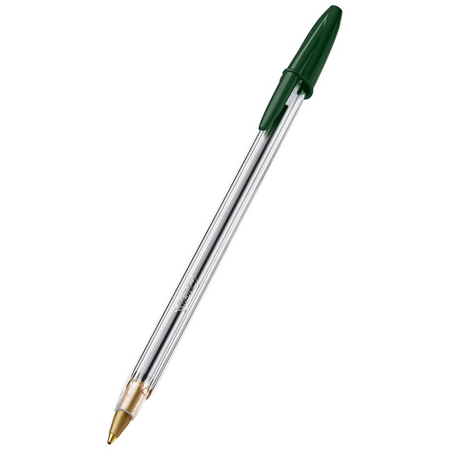 Lapicera Cristal Verde Bic 