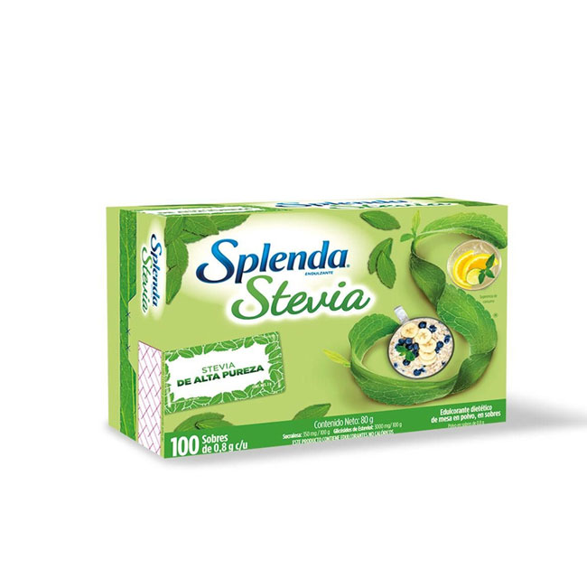 Edulcorante Stevia Splenda x100 Sobres de 1gr