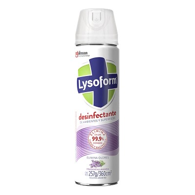 Desinfectante Ambiente Aerosol Lavanda 495ml Lysoform