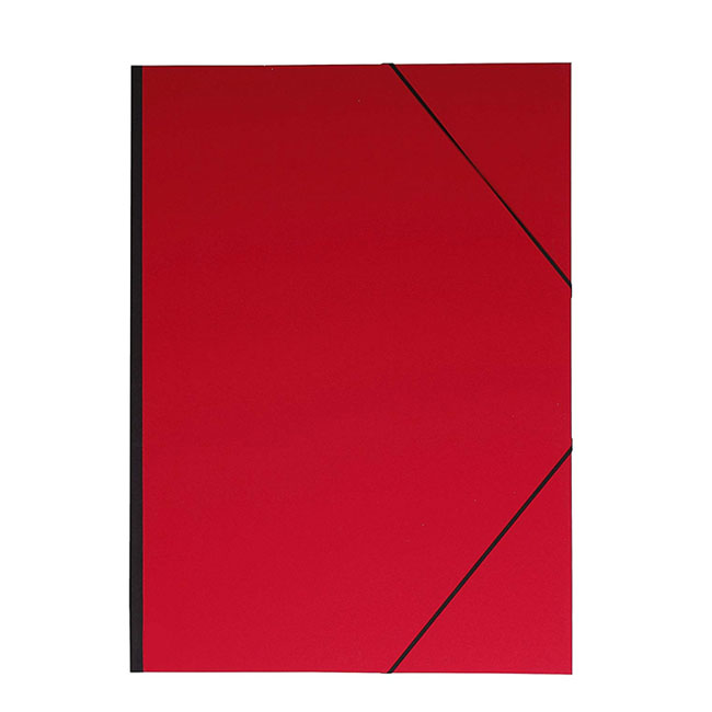Carpeta con elástico Plastificado 1/4w Rojo 
