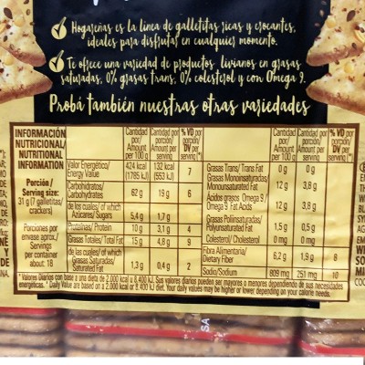 Galletas 7 Semillas Hogareñas 534g Arcor