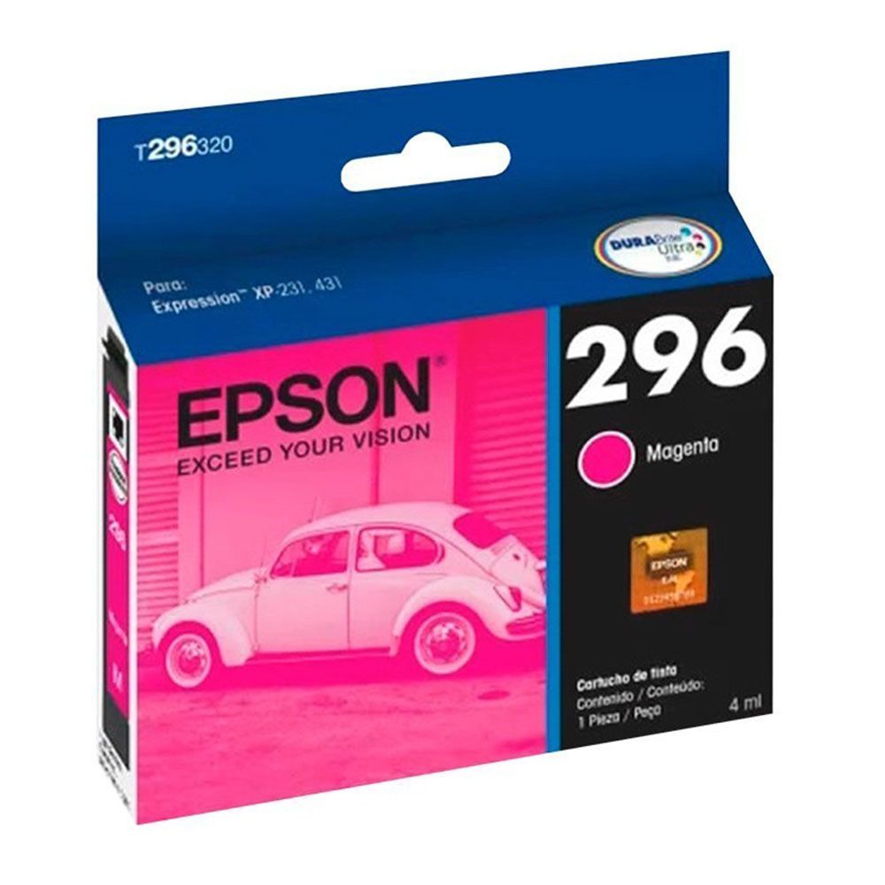 Cartucho Original Epson T 296 Magenta XP 231 431