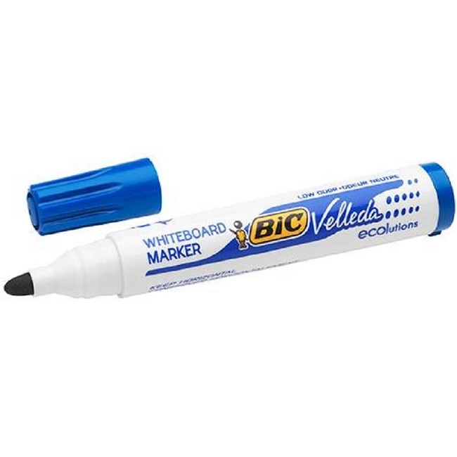 Marcador Pizarra Grueso Azul Bic Velleda 