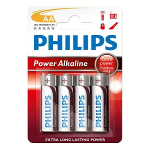 Pila Alcalina AA Philips x4