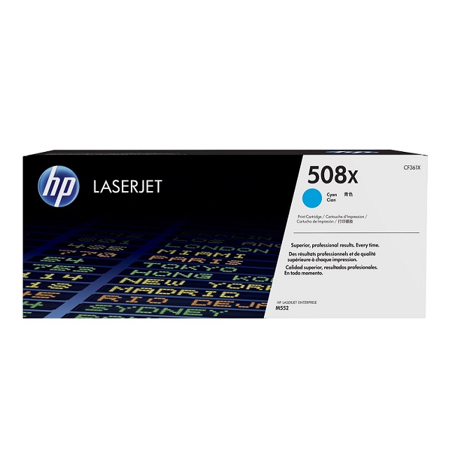 Toner Original HP 508 X Cyan M 552 553 577